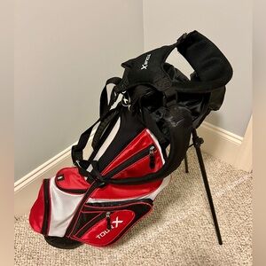 Your X Junior Red and Black Golf Bag, with stand and backpack straps & cover